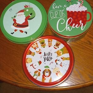Christmas cookie tins
